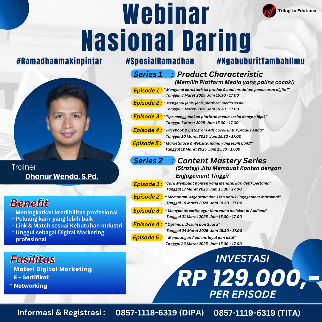 Webinar Nasional Daring: Ramadhan Makin Pintar dengan Digital Marketing